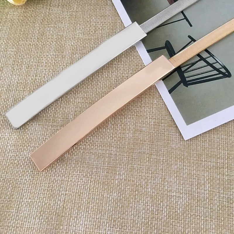 Cintos elásticos finos para mulheres, cintos femininos, dourados e prateados, cintos femininos, cintos femininos, GM006