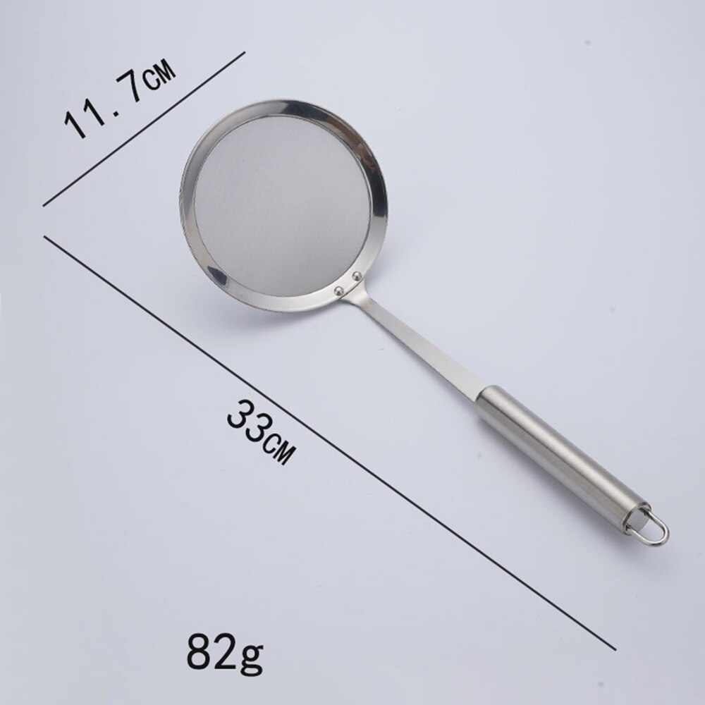 Stainless Steel Skimmer Long Handle Kitchen Cooking And Frying Spider Skimmer Fried Noodle Strainer Tool Kitchen Utensil