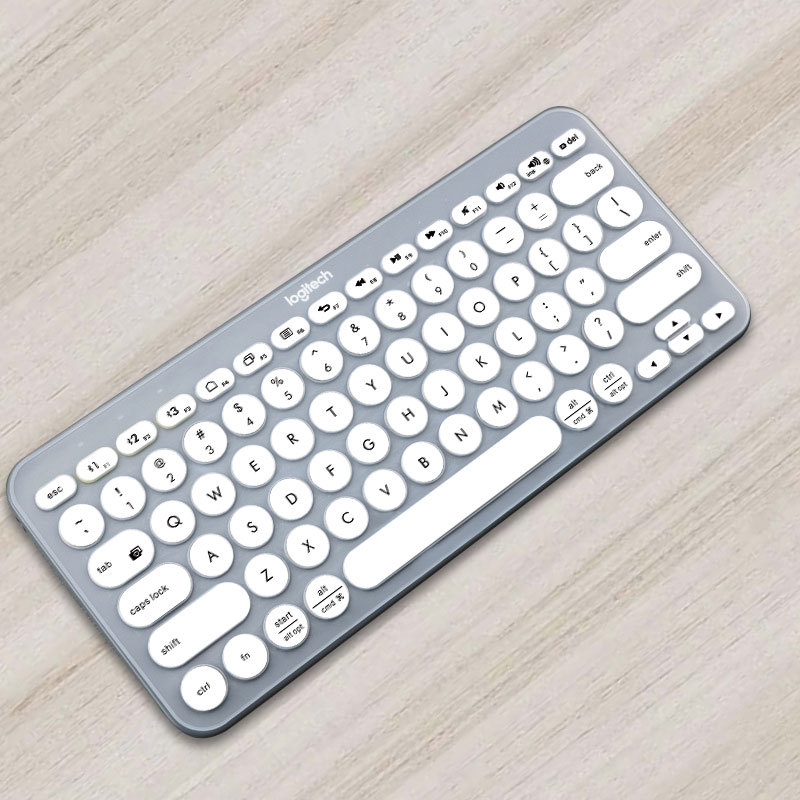 Ultra Thin Silicone Laptop Keyboard Cover Skin Protector For Logitech K380 Keyboard: Beige