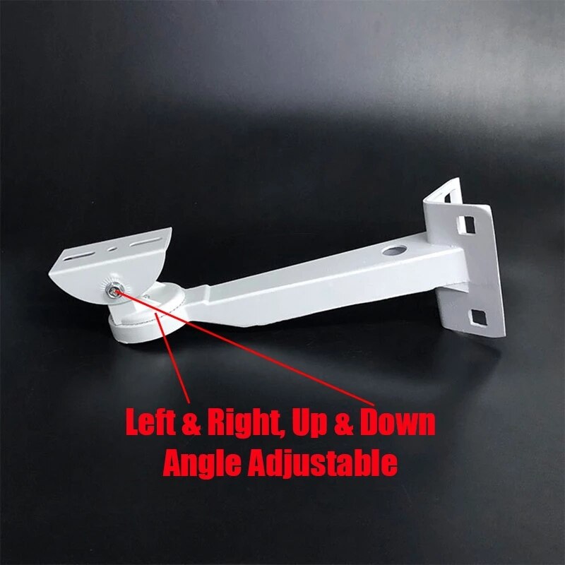 CCTV Camera Bracket Cylindrical Pillars&amp;Pole Corner Wall Mount Bracket With Adjustable Hoop Ring for Security Video Surveillance