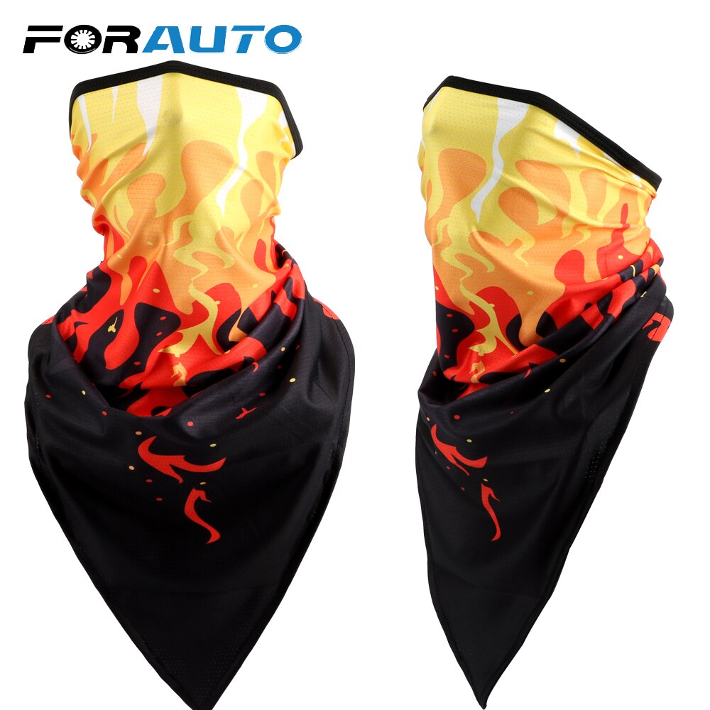 FORAUTO Soft Moto Half Mask Motorcycle Face Shield Breathable Face Mask Quick Drying Multifunctional