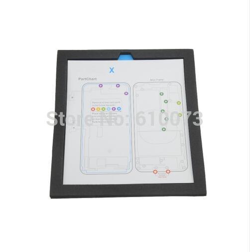 Nueva estera de tornillo magnético para iPhone X, 8, 7, 6s, 6 plus, mapa de distribución de tornillo Original para ayudarle a configurar rápidamente el tornillo
