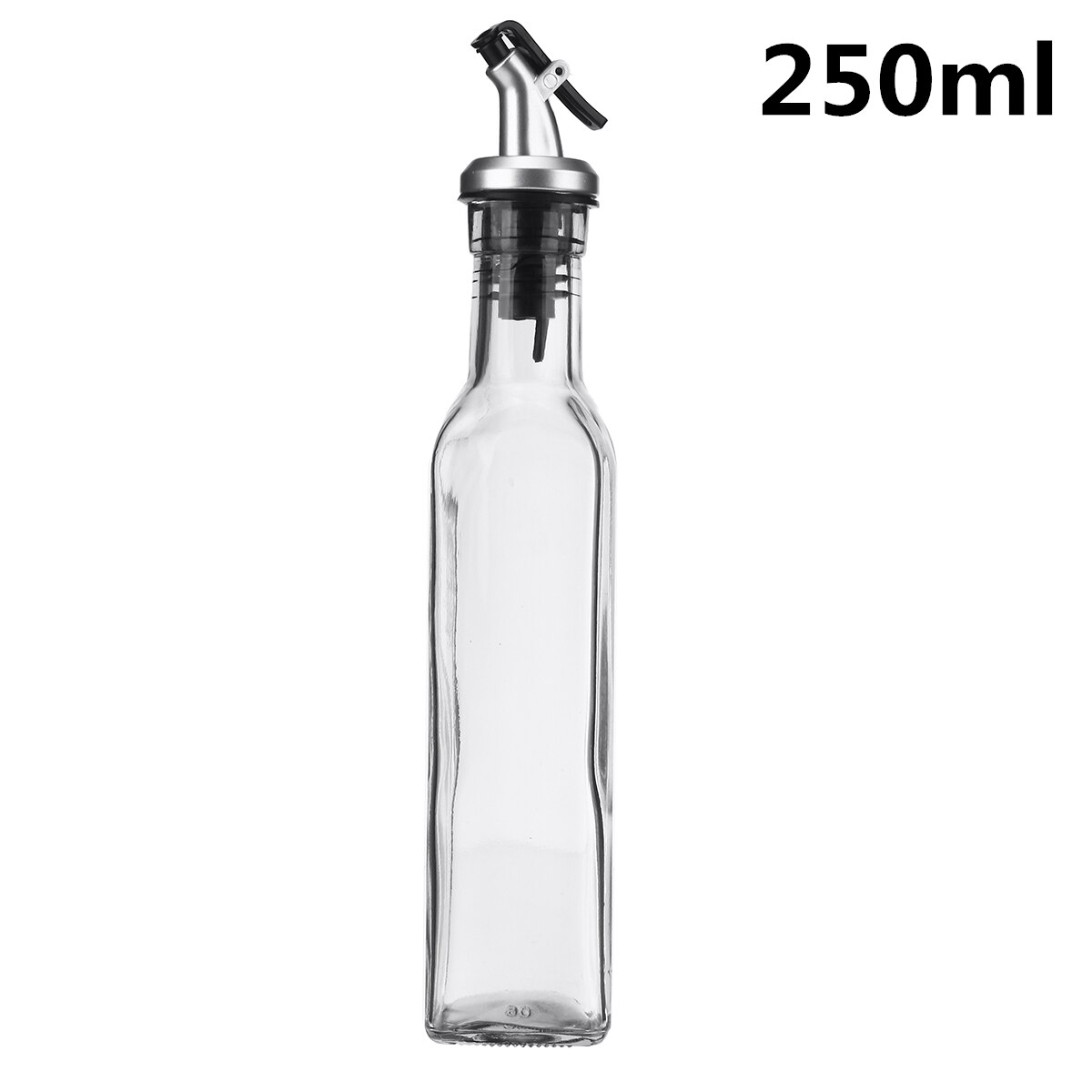 150/250/500ML Transparent Glass Oil Bottle Sauce Bottle Glass Storage Bottles for Soy Sauce Vinegar Oil Kitchen Tool Accessories: 250ml
