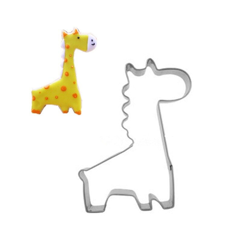 Giraffe vorm biscuit mold bakvormen fondant cakevorm diy suiker ambachtelijke 3d gebak cookie cutters bakken tools