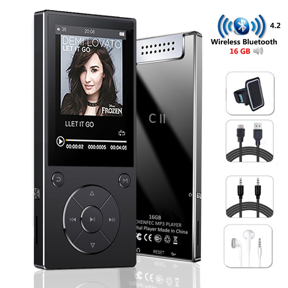 MP3 Speler Met Bluetooth Speaker Touch Knop Slanke Metalen Hifi Muziekspeler Met Fm Radio Ebook Hi Fi Walkman Ondersteuning usb,mini S