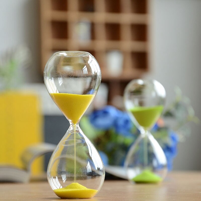 Reloj de arena de 5 minutos, contador de tiempo de arena, temporizador de cuenta, , decoración del hogar, Color aleatorio