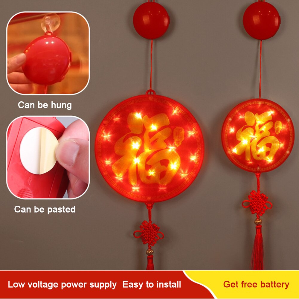 Chinese Lantern Light China Year Decorations Spring Festival Glowing Lanterns For Happy Year Dancing Props