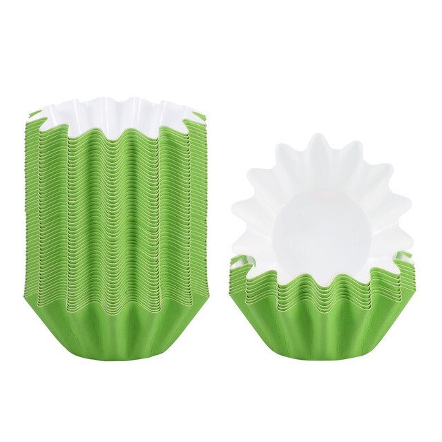 50pcs Wax Melt Warmer Liners Reusable Wax Liner Candle Popper Liner Leakproof Wax Tray for Scented Wax Electric Wax Warmers: Green