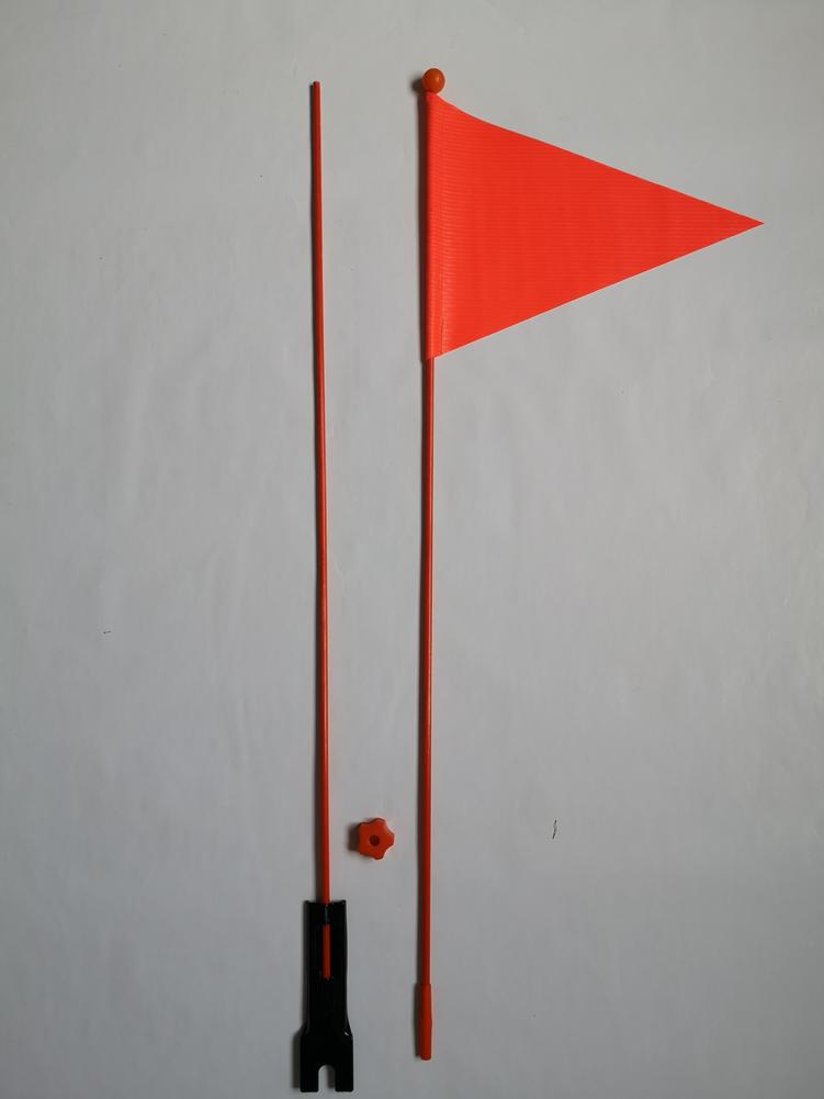 Bicicleta seguridad bandera niños seguridad en bicicleta Triangular bandera con soporte de montaje para niños niñas equipo de ciclismo: Default Title