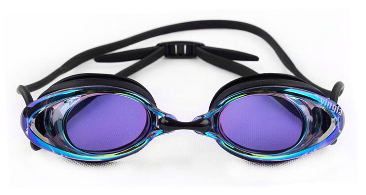 Svømmebriller yingfa dykning surfing briller optisk elektroplade vandtæt silikone reducerer blænding svømmebriller: Y588af( v )-01