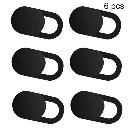 Black 6Pcs Ultra-Thin Webcam Covers Web Camera Sticker Cover Cap for Laptop Macbook Cell phone PC: Default Title