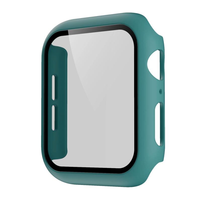 Mais novo adequado para apple watch1/2/3 geração capa protetora pc filme temperado integrado escudo protetor resistente a riscos: 09 38mm