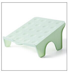 Wardrobe Shoe Storage Hanger Rack Save Space Two-dimensional Stereo Storage Shoe Rack Hanger Holder Organizer: Green(L)