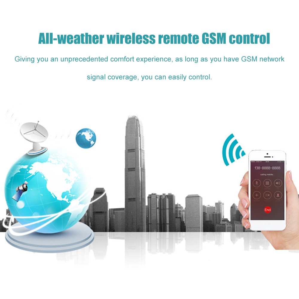 Mando a distancia GSM SMS, sensor de CL4-GSM inalámbrico con caja de aleación de aluminio, 4 relé