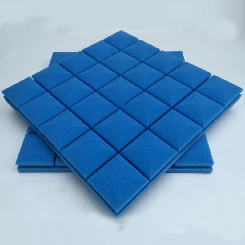 50x50x5cm Sponge Sound Foam Acoustic Soundproofing Foam Sound-Absorb Noise Sponge Wall Foam Lsolator Pads: Blue