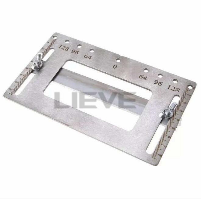 1Set Handle Hole Locator Door Knob and Pull Installation Jig and Shelf Pin Jig Boring Hole Drill Guide Stainless Steel