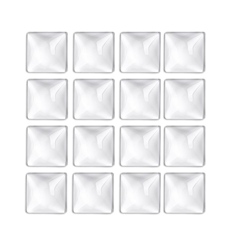 Base de cabujón cuadrado de 20mm, 10/16 Uds., ajustes de Cameo, bandeja con bisel, Charms, colgante, bandeja en blanco para DIY, pendientes, collar, fabricación de joyas: Square 20mm 16pcs