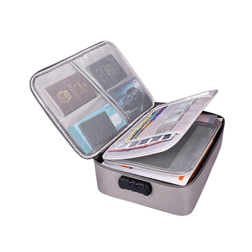 Nylon File Box Nylon Waterproof Zipper A4 File Folder Multi-layer... – Grandado