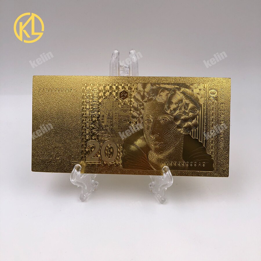 10pcs/lot Reproduction Crafts Germany Annette von Droste Hulshoff 20 Mark Gold Bank Note patriotic souvenir collection and