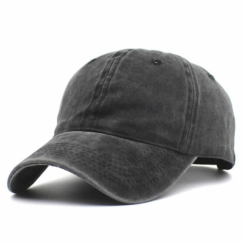 Solida färger bomull baseball kepsar klassisk vintage pappa hatt män kvinnor justerbar mössa snapback street stil hatt: 1