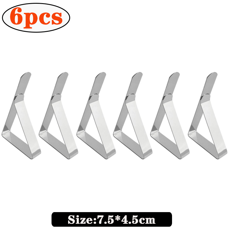 clip per tovaglie antiscivolo in acciaio inossidabile Tavoli antiscivolo Copertura Morsetti di fissaggio clip clip per copertura del tavolo da campeggio per matrimoni: Rosso