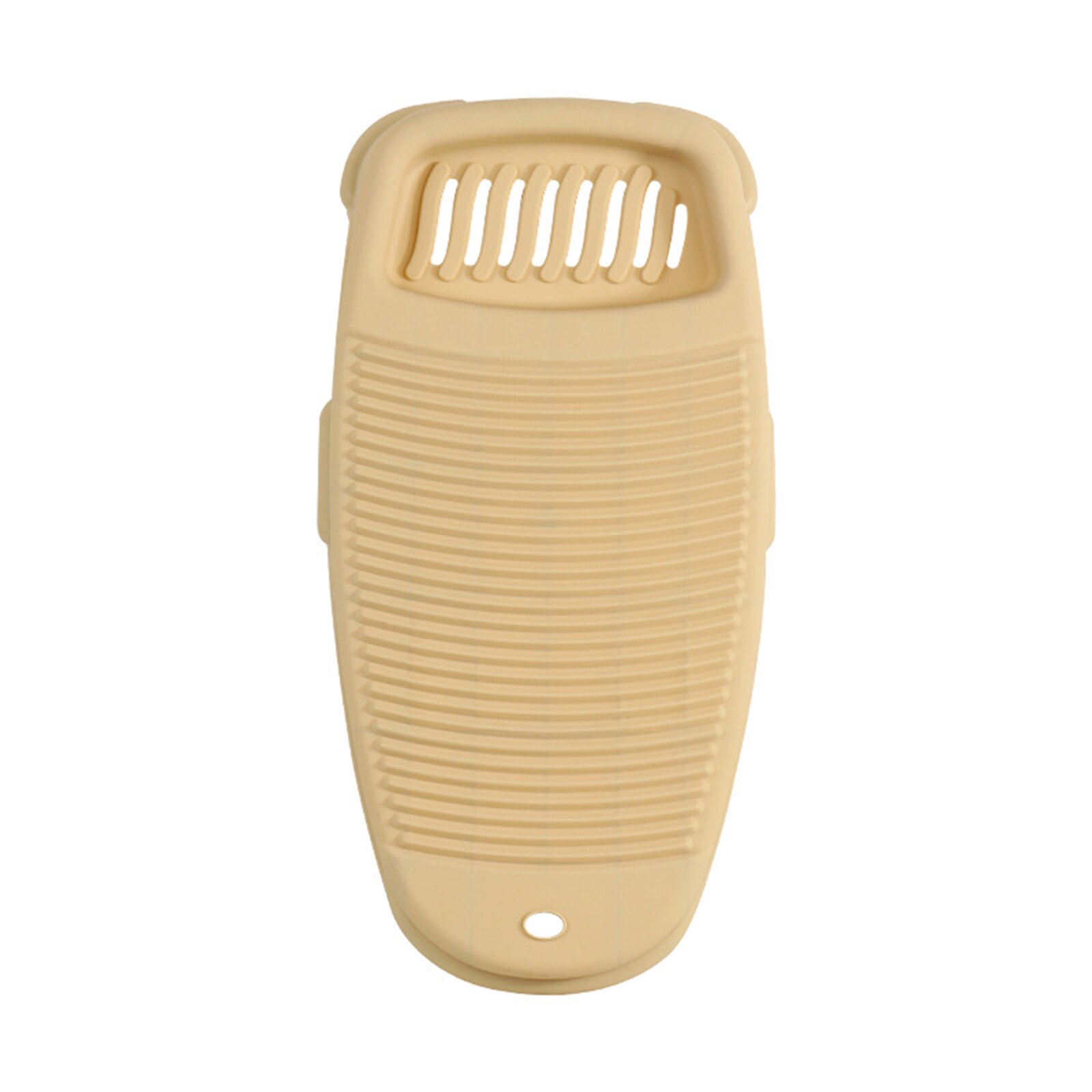 Plastic Washboard Non-Slip Washing Scrubbing Board Lightweight Manual Clothes Washing Tools 4Colors: Dark Khaki