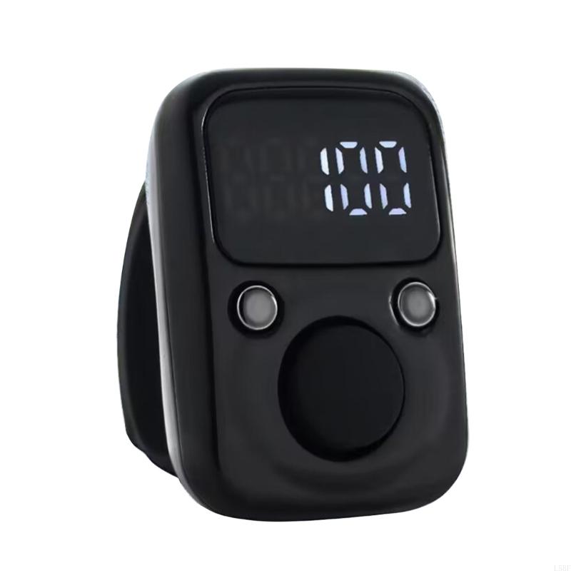 L5BF Clicker Number Counter Hand Finger Display Counting Tally Clicker Timer Counter: black