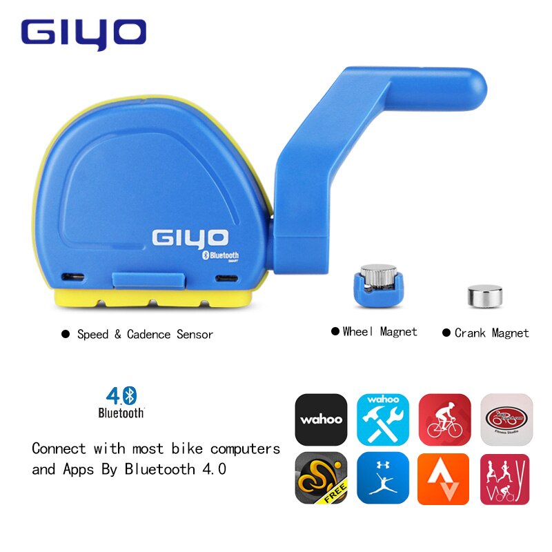 GPS bike computer Bluetooth 4.0 / ANT + wireless waterproof bike computer road bike speed sensor sensor heart rate monitor: Blue Combo Sensor
