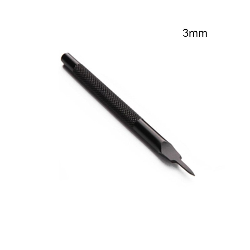 Perforadores de acero para cuero, herramientas de artesanía de 1, 2, 4, 6 puntas, cincel de punta de diamante, 3/4/5/6mm: 3mm 1 Prong 1pcs