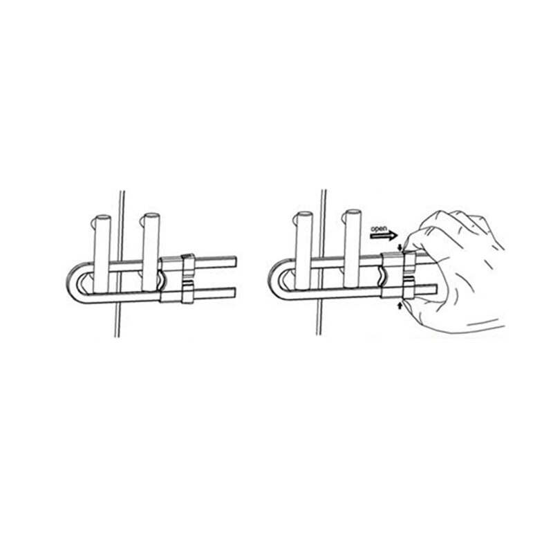 2 pces crianças bloqueio de proteção u forma bloqueio de segurança do bebê gaveta armário da porta do armário crianças bloqueio de segurança