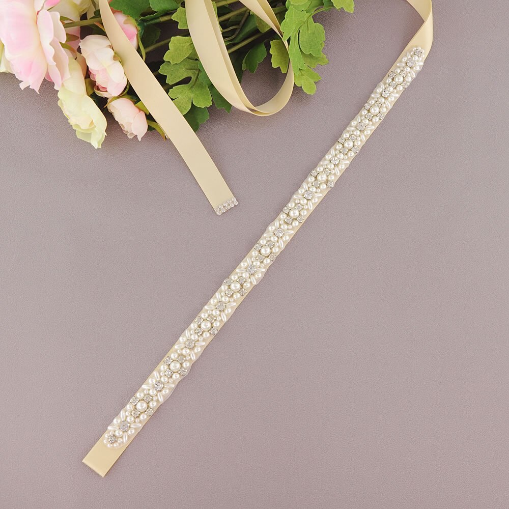 Silver strass brudben strumpeband bröllop strumpeband bälte brud lår ben strumpebandsring för kvinnor kvinnlig brud: Champagne