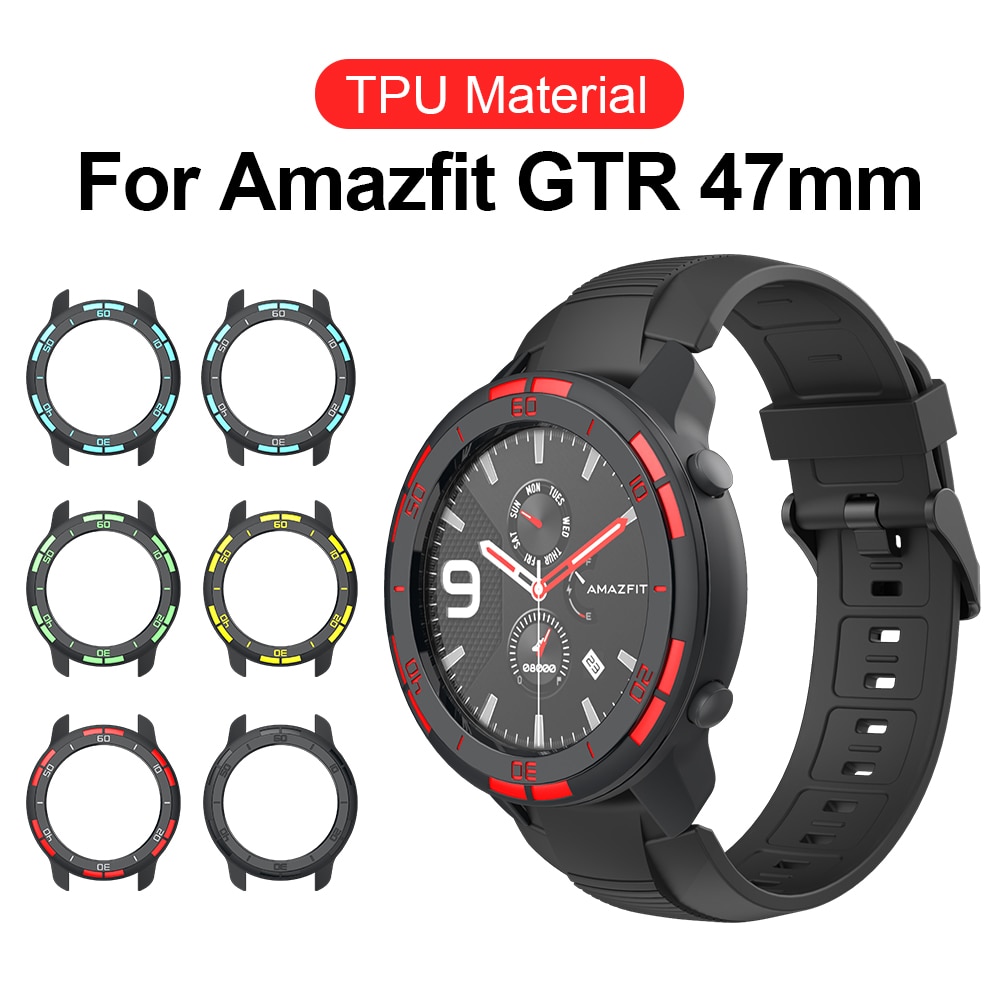 nouvelle couverture de montre pour Huami AMAZFIT GTR 47mm montre housse coque cadre protecteur