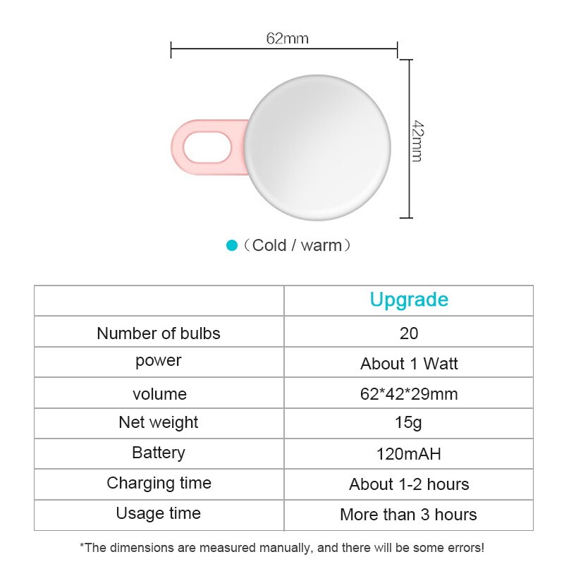 Portable Selfie Flash Led Camera Clip-on Mobile phone Selfie ring light video light Night Enhancing Fill Light Self-timer Lamp