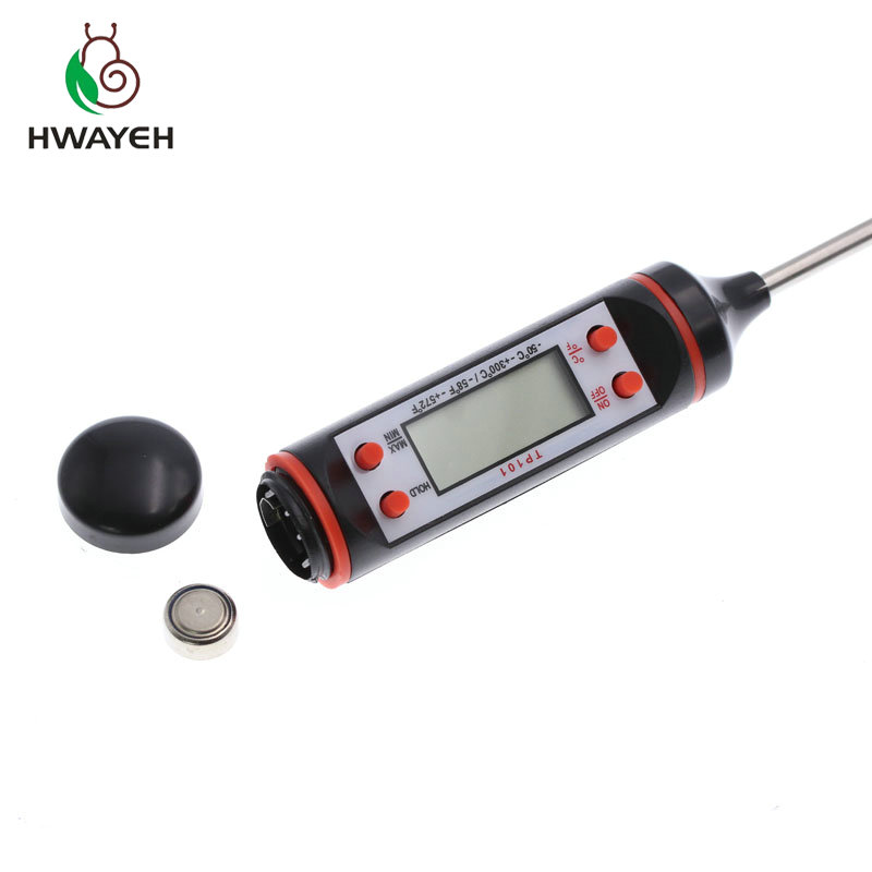 Thermomètre à viande numérique, sonde numérique pliable en acier inoxydable, cuisson BBQ, viande, dinde