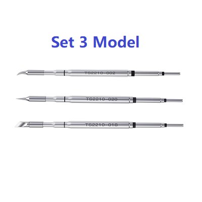 OEM MasterXu i2C C210 001 002 003 Series Soldering Iron Tips Curve Sharp Blade for JBC Original T210 Handle SUGON T36 Welding: Full Set