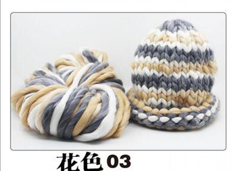 Super Chunky Merino Wool Yarn Giant Wool Extreme Knitting Arm Knitting Super Bulky Chunky Yarn for Hand knitting Polyester 500g: 01