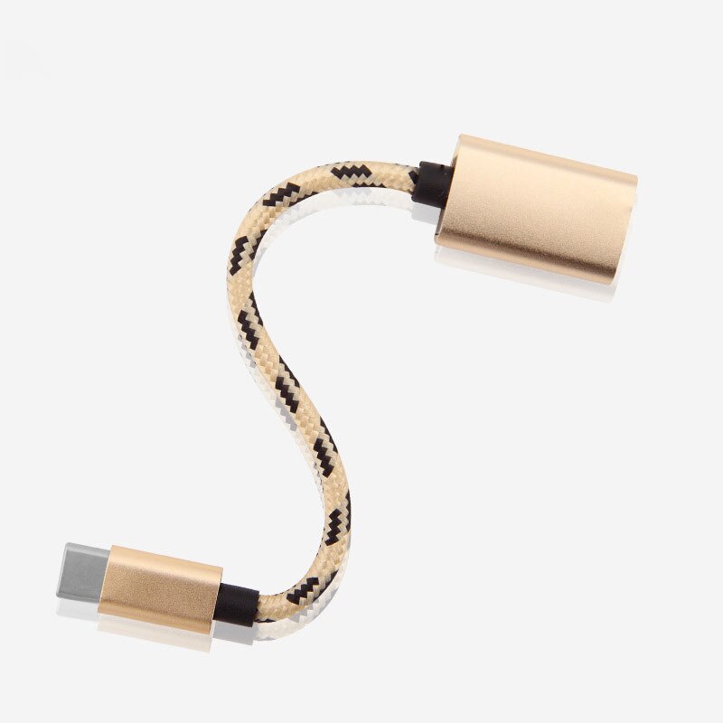 Cable de carga 2 en 1 Tipo C y microusb a USB 3,0, Cable de carga, línea USB 3,0, Cable adaptador OTG para teléfono, PC, convertidor de pene en U: Type-C Gold