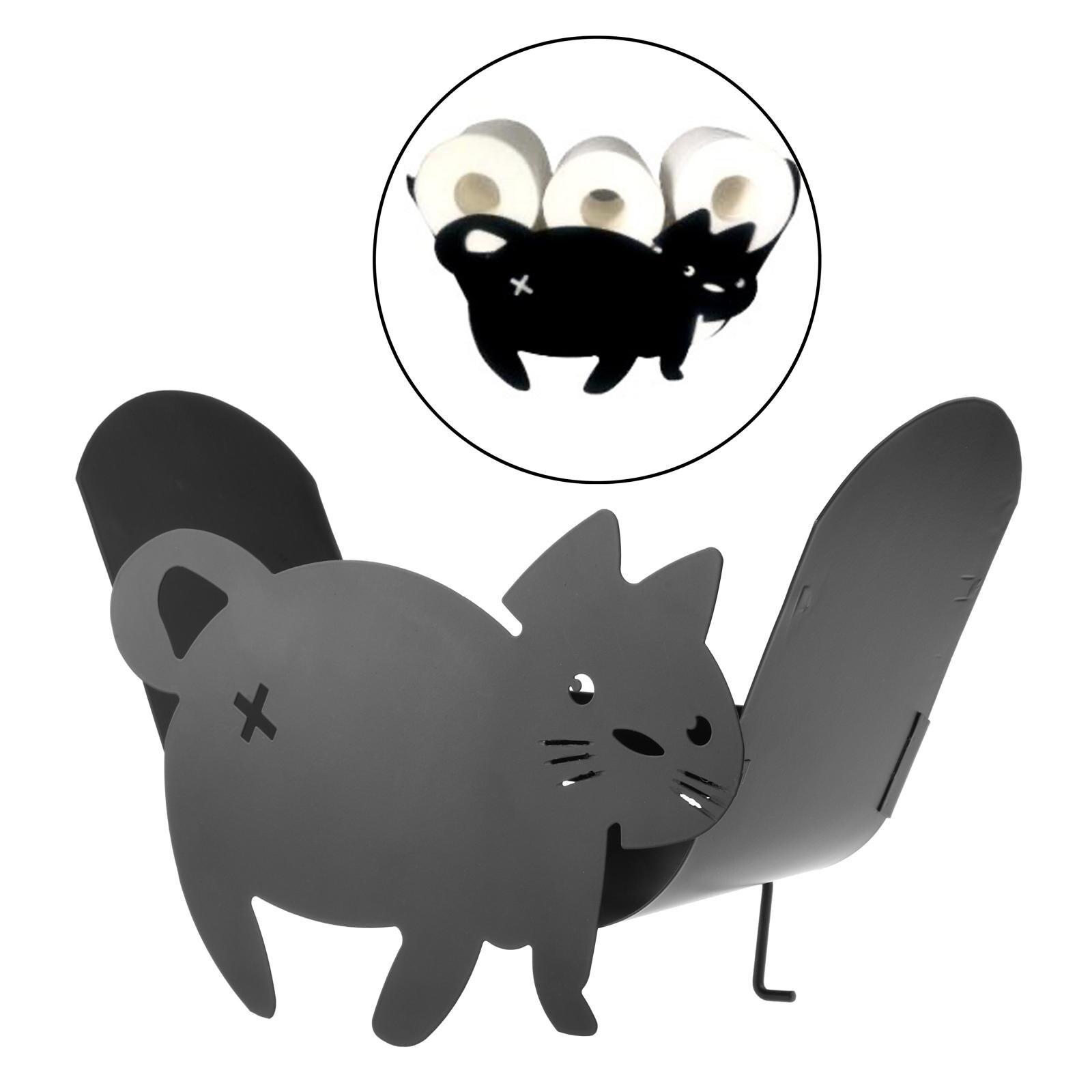 Vrijstaande Opslag Stand Roll Houders Kat Vormige Grandado