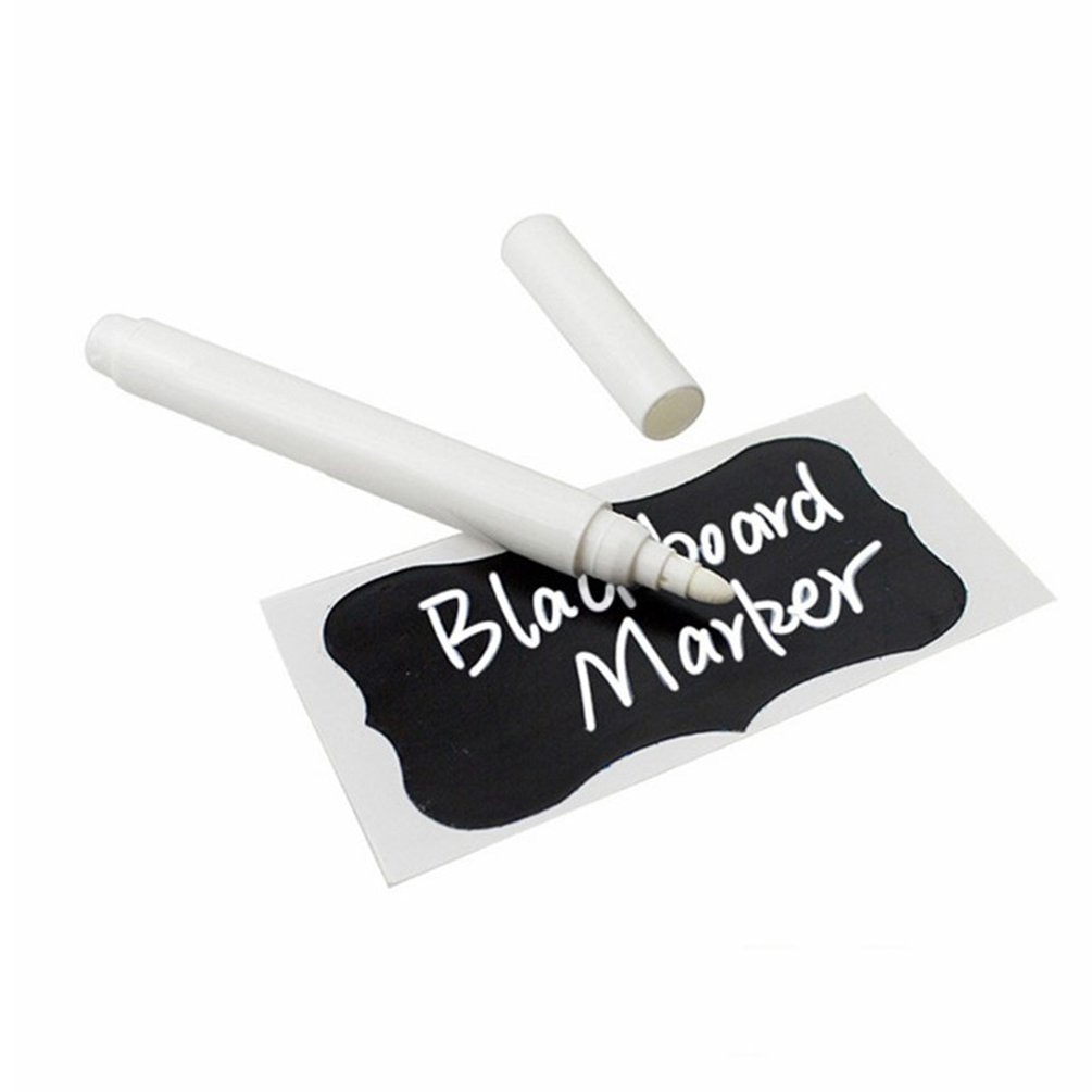 Erasable Blackboard Pen Water-Based Pen White Liquid Chalk Marker for Glass Window Blackboard Erasable Blackboard Pen Dust-Free: Default Title