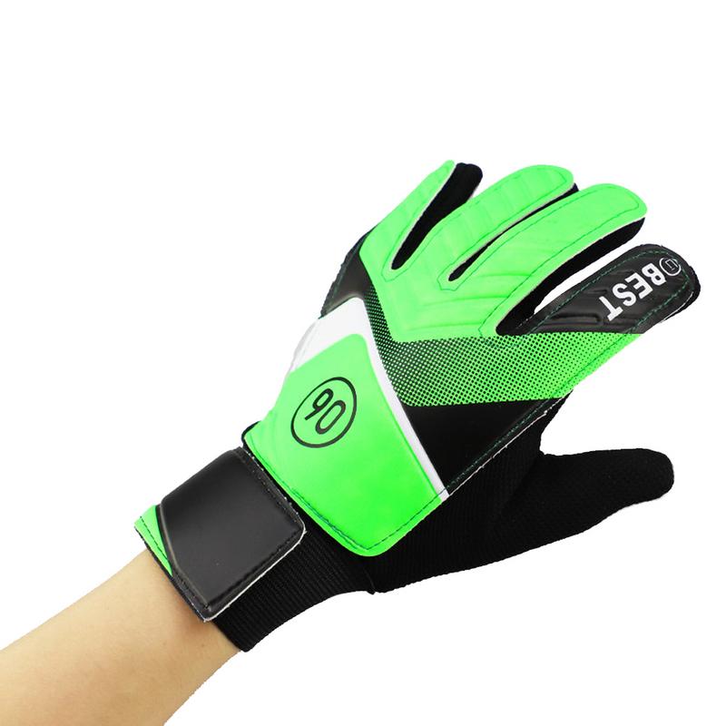 PU Children's Soccer Goalkeeper Gloves Latex Anti-Collision Goalkeeper Gloves For Protecting Hand Wearable Non-slip Gloves