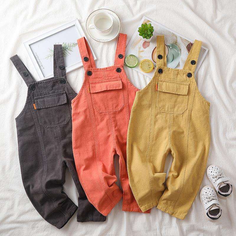Lente Kids Overalls Mode Kinderkleding Herfst Baby Jongens En Meisjes Verstelbare Casual Snoep Kleur Jarretel Broek