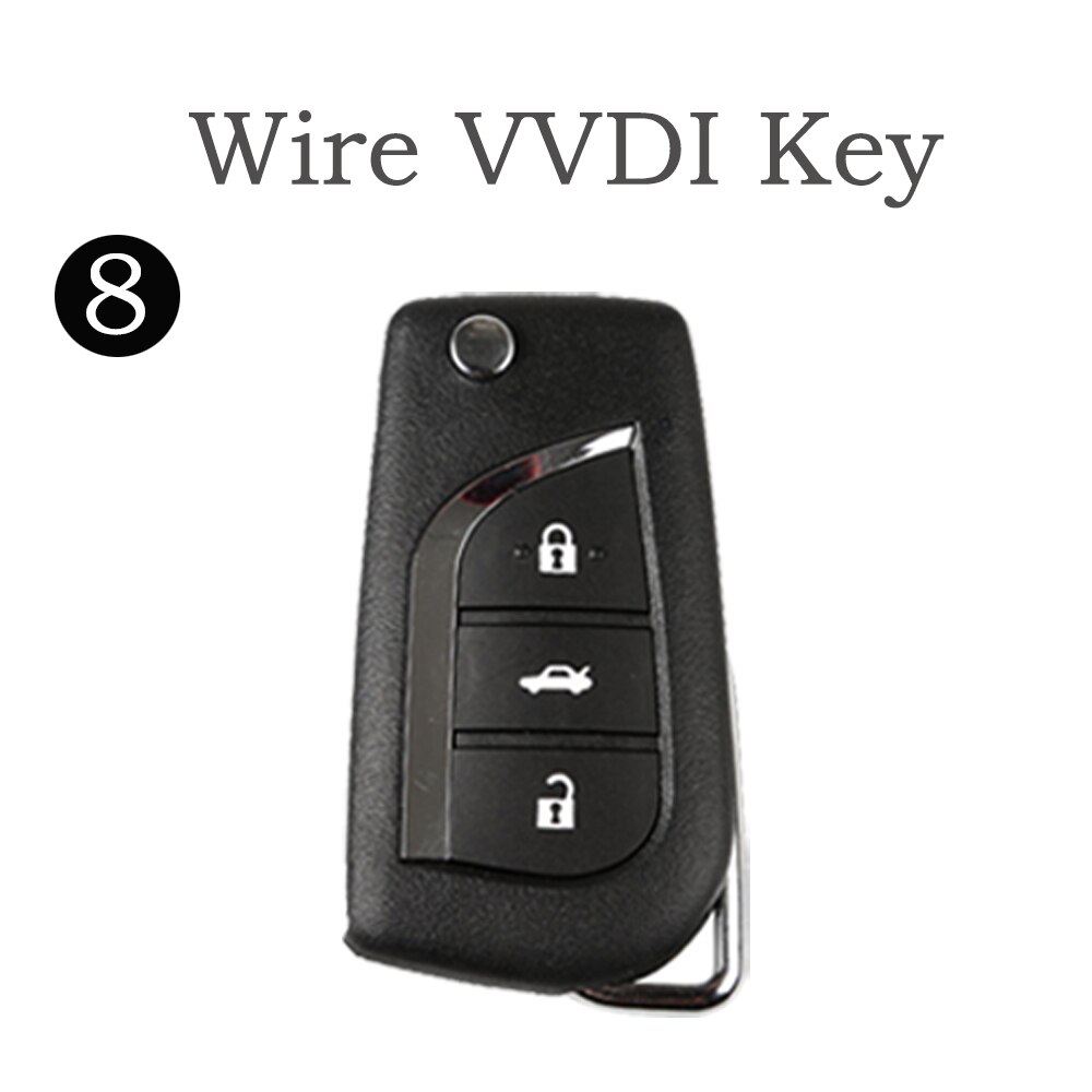 OkeyTech, llave VVDI de 3 botones, llave inteligente de coche, tarjeta de mano Universal inalámbrico remoto/cable para VVDI MINI herramienta de clave programador: Type 8
