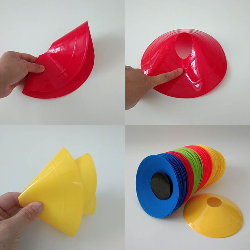 10Pcs Profession Disc Cones Soccer Basketball Speed Agility Training Disc Field Marking Coaching Training Tool