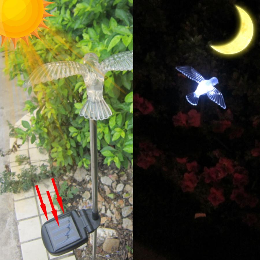 Buiten Solar Landschap Yard Lamp Tuin Gazon Vogel Vorm Led Licht Decoratie Tuin Gazon Lamp