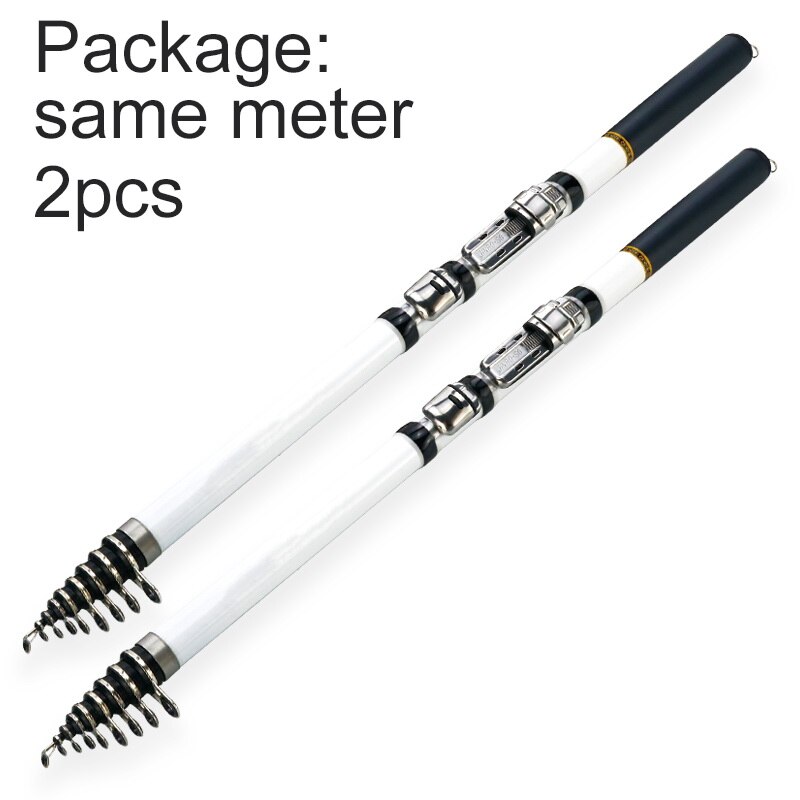 Carp Fishing Rod 1.5M-3.0M Feeder Hard Carbon Fiber Telescopic Light Portable Travel Spinning: 2pcs for same meter / 1.5M