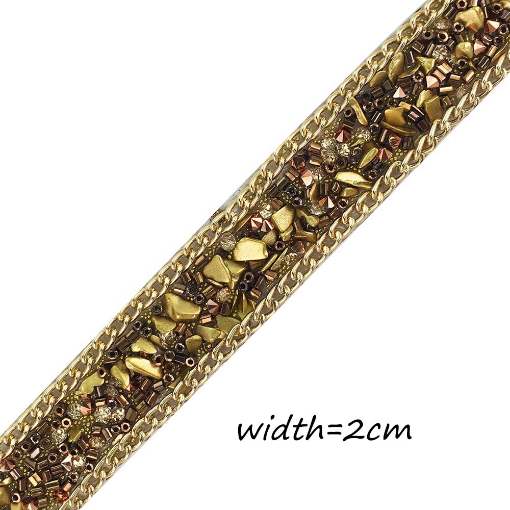 4 Yard Zelfklevende Crystal Rhinestone Diamond Ribbon DIY Decoratie Sticker Hars Lint Roll Riem Bling Sprankelende Diamant Lint Bling Stickers Wrap Crystal Roll voor DIY Kunst Ambachten (Goud, 10 mm