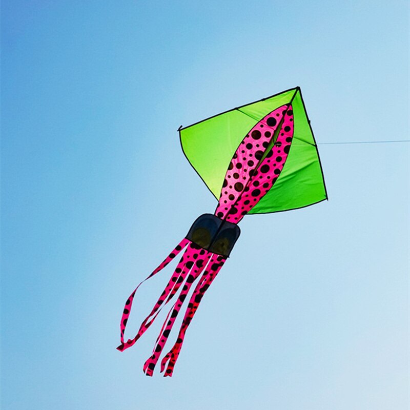 Octopus Kite - Soft Inflatable Marine Animal Kite for Kids & Adults - Polyester Outdoor Toy