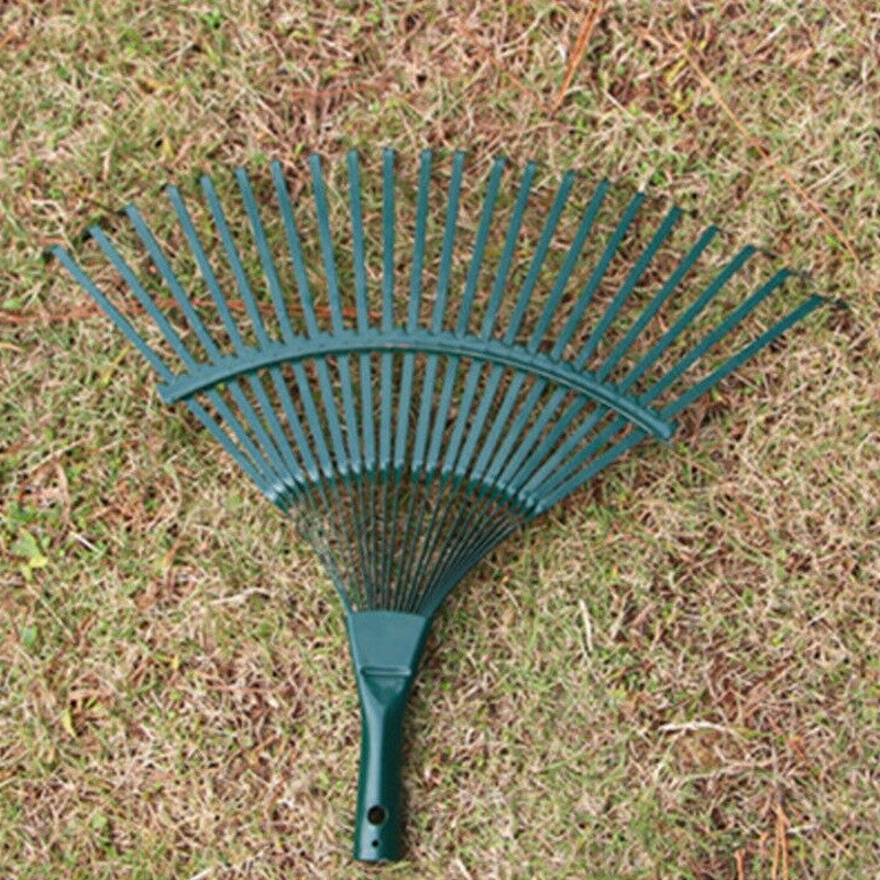 42Cm Staal Fan Hark Hoofd Vervanging Zware Hark Hoofd Voor Tuin Gras Patio Bladeren Gazon 22 Tand