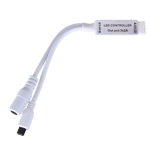 BLYN LED RGB Controller Dimmer 4Pin DC5V 12V 24V 6A Mini 24/44 Key IR Remote Controler Wireless For 5050 3528 RGB LED strips