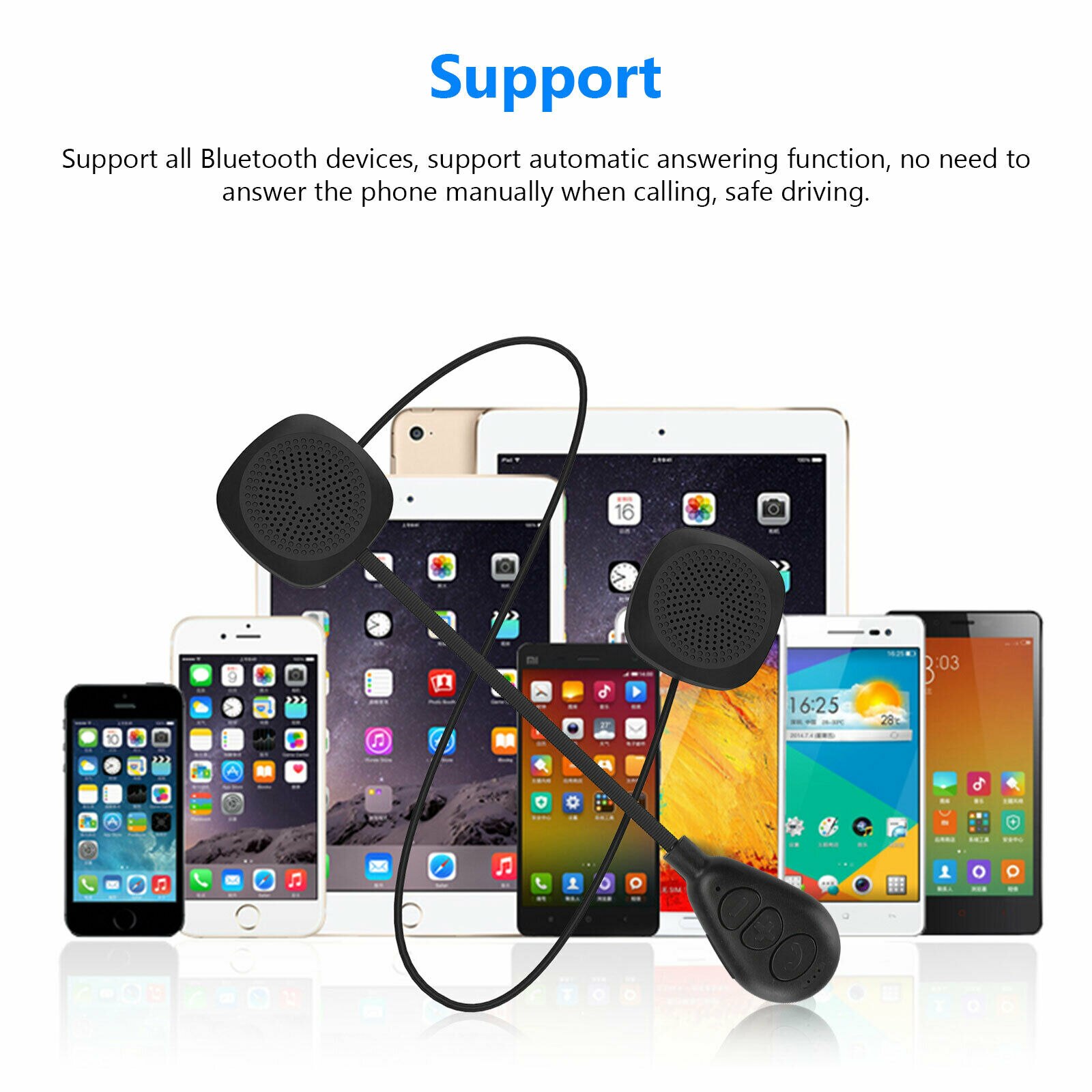 Motorsykkel hjelm headset trådløs bluetooth 5.0 hodetelefon høyttaler moto handsfree stereo øretelefon hjelm hodetelefoner  mp3 høyttaler